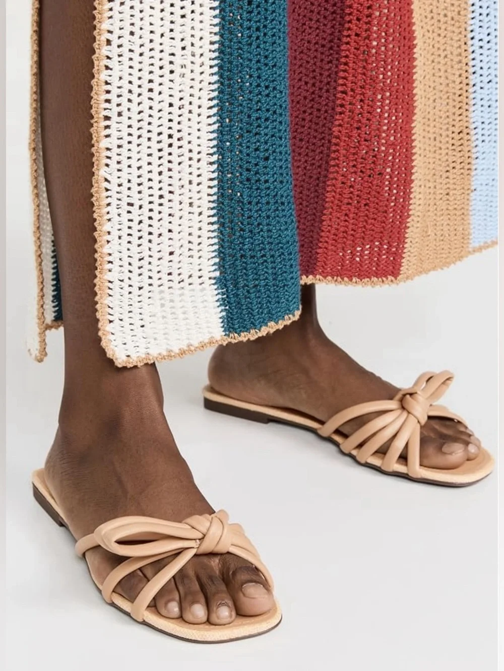 schutz blossom flat sandals